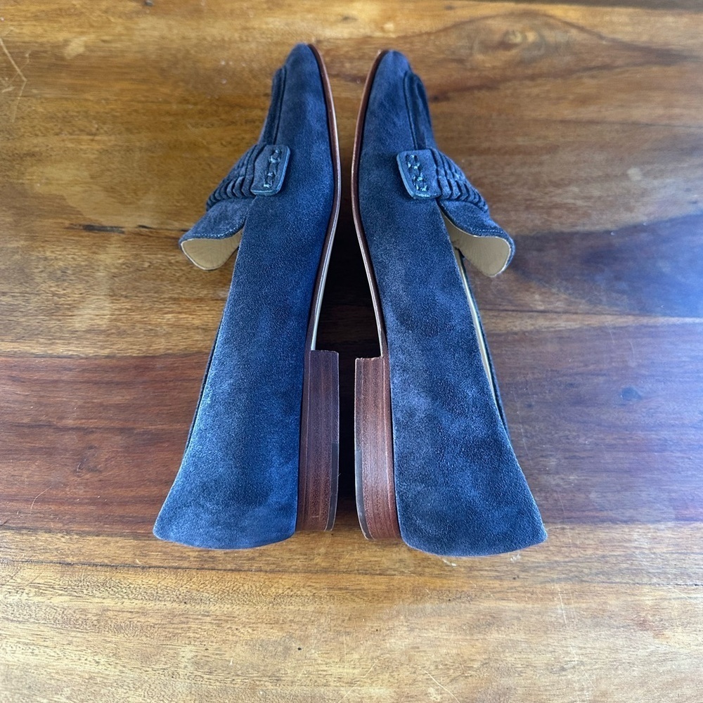Veronica Beard “Arlie Suede Loafer” Eclipse Blue Size 7 EUC! - Picture 6 of 10